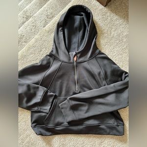 Lasulu (lulu dupe) cropped scuba hoodie